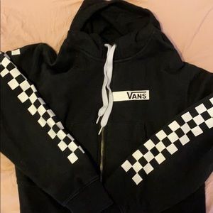 vans cropped graphic hoodie